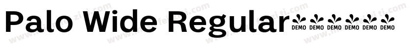 Palo Wide Regular字体转换